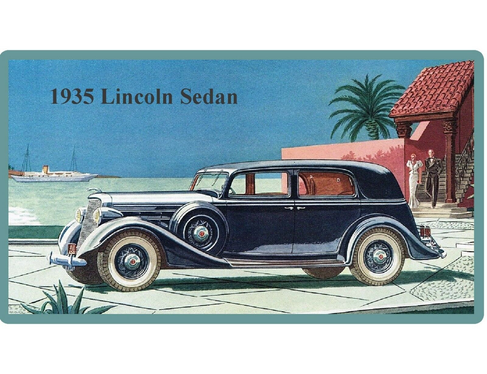 1935 Lincoln Auto Refrigerator / Tool Box  Magnet