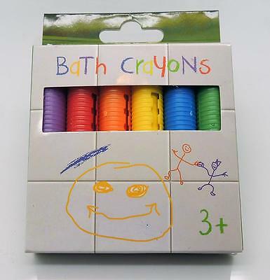 Kids Bath Crayons ~ Set Of 6 Magic Crayon ~ Fun While Bathing ~ Easy Cleanup