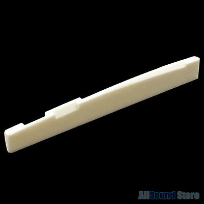 Compensated Bone Saddle 76mm For Acoustic Guitars 76 X 3 X 13mm