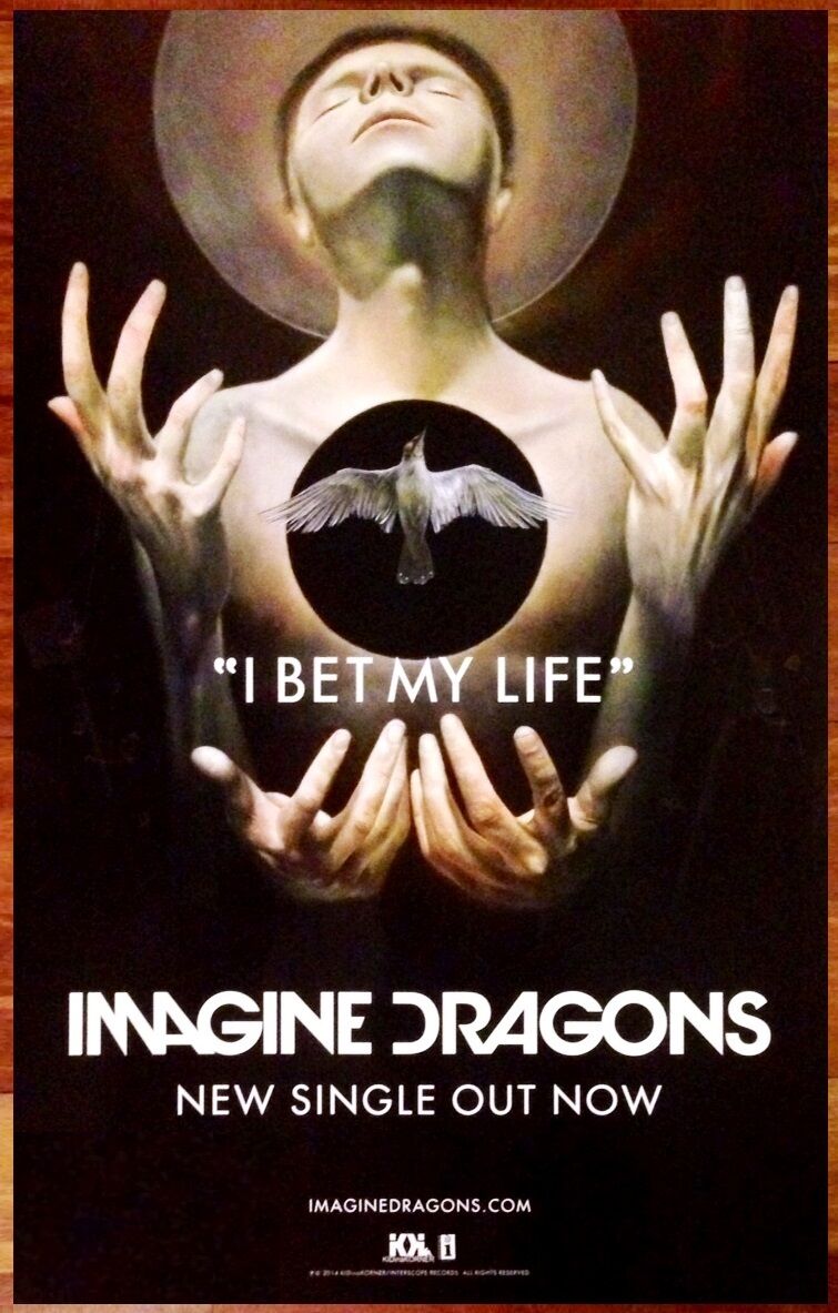 Imagine Dragons Smoke+mirrors Ltd Ed Huge Rare Litho Tour Poster! Origins Evolve