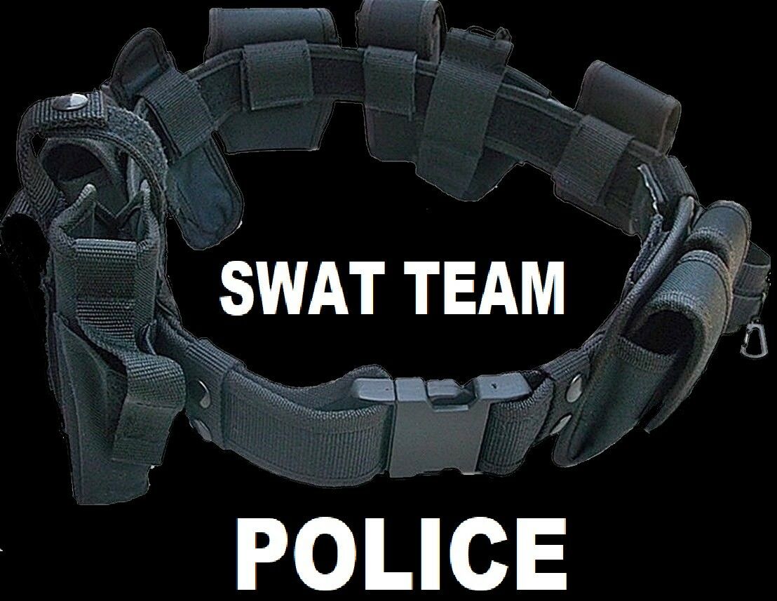 Swat Team Police Duty Belt Officer Security Guard Law Enforcement Equipment Gear