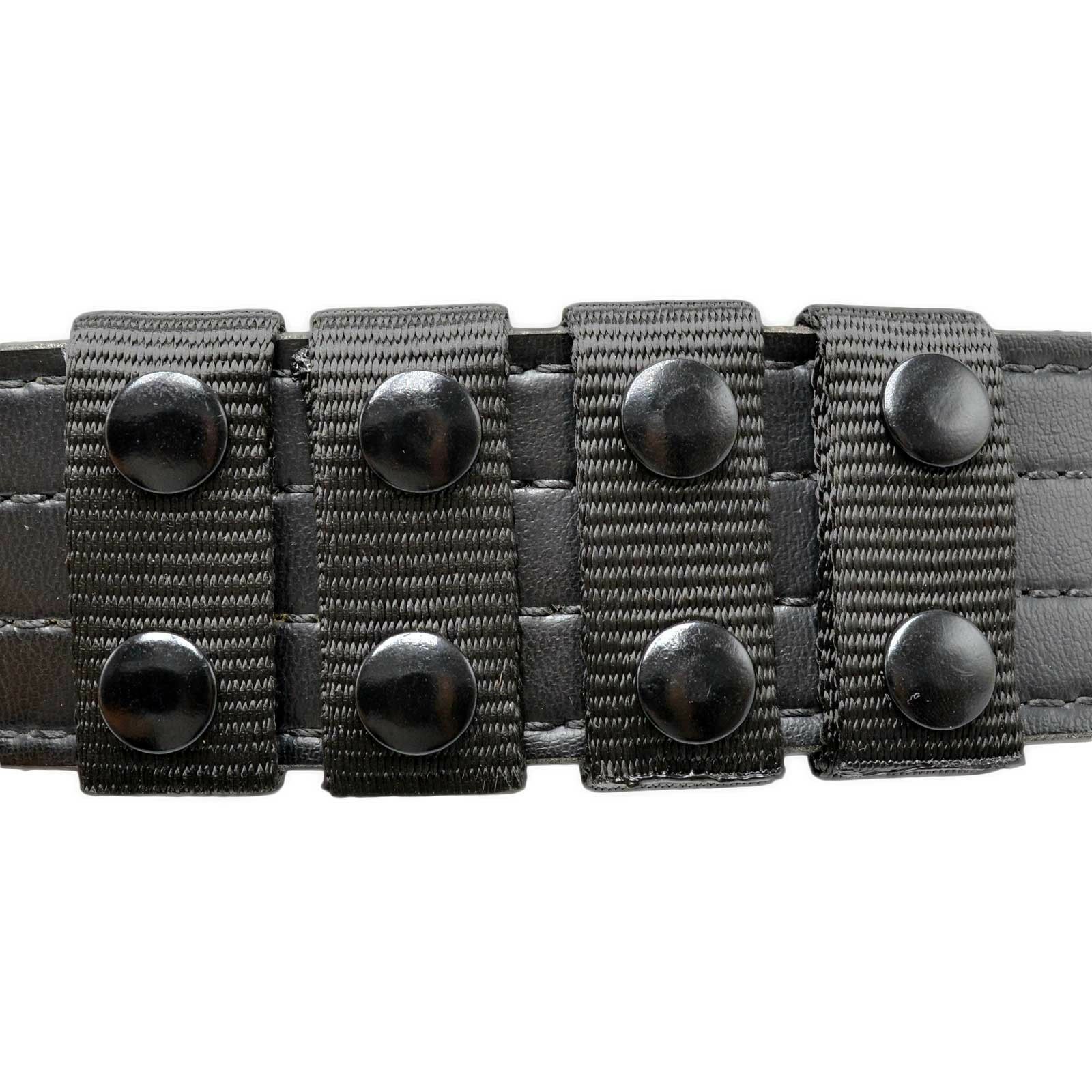 Perfect Fit Nylon Duty Belt Keepers 4 Pack Black Dual Snap 1"