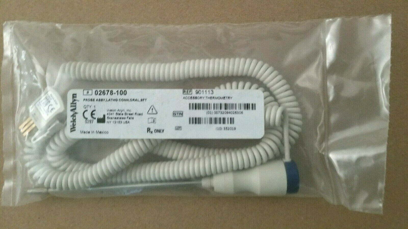 Welch Allyn Oral Thermometer Probe Assy Kit, Ref 02678–100 - New