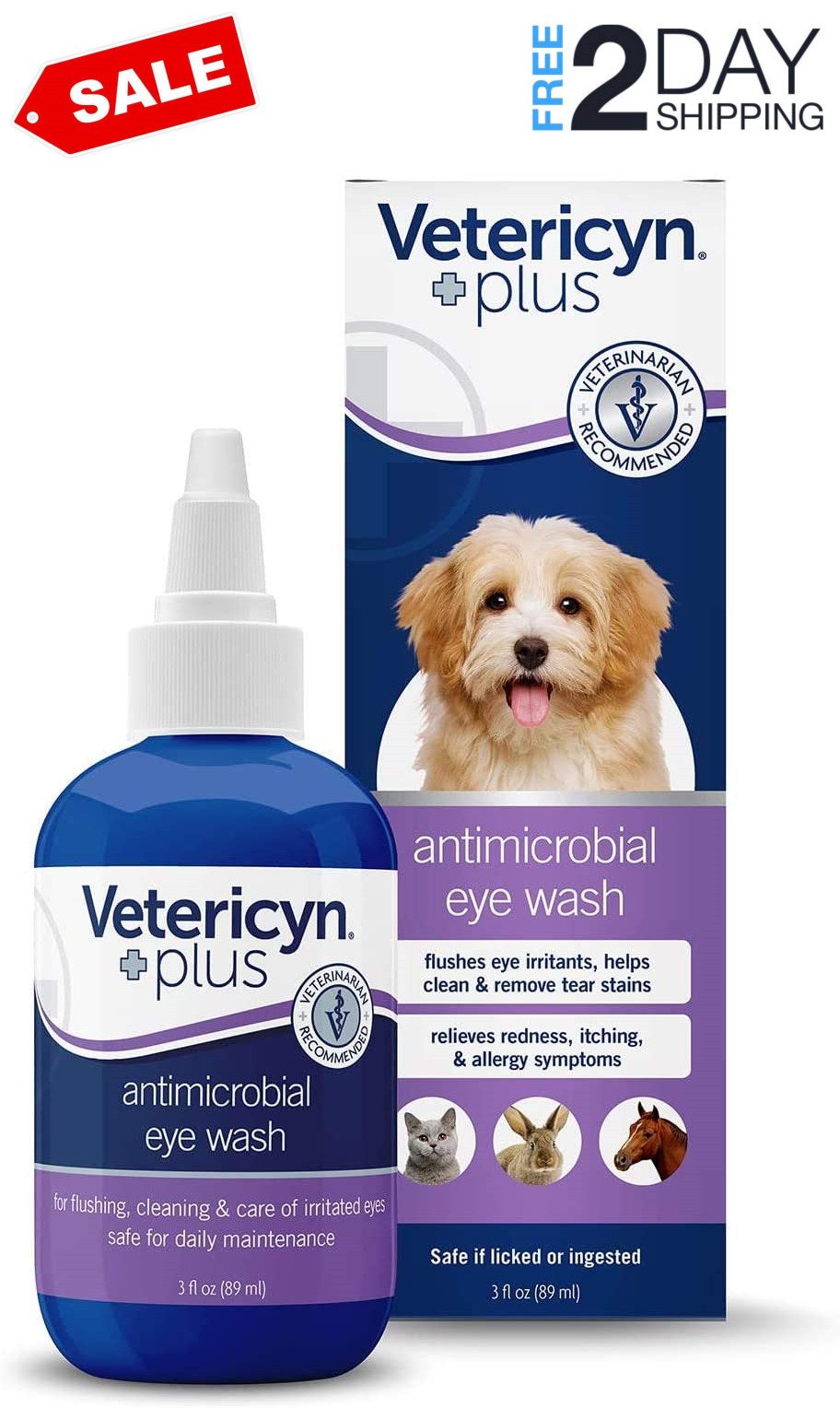 Dogs Plus Eye Wash Dog Eye Drops For Infection